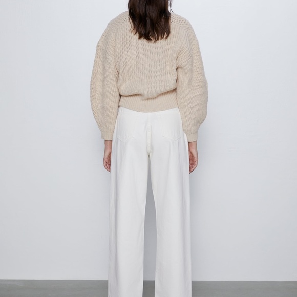 ZARA KNIT CROPPED BELTED CARDIGAN NWT - Picture 15 of 16